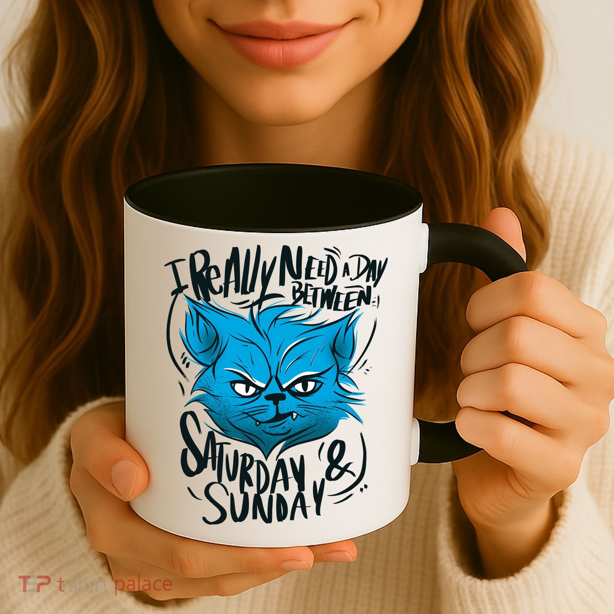 Grumpy Cat Weekend Funny Coffee Mug