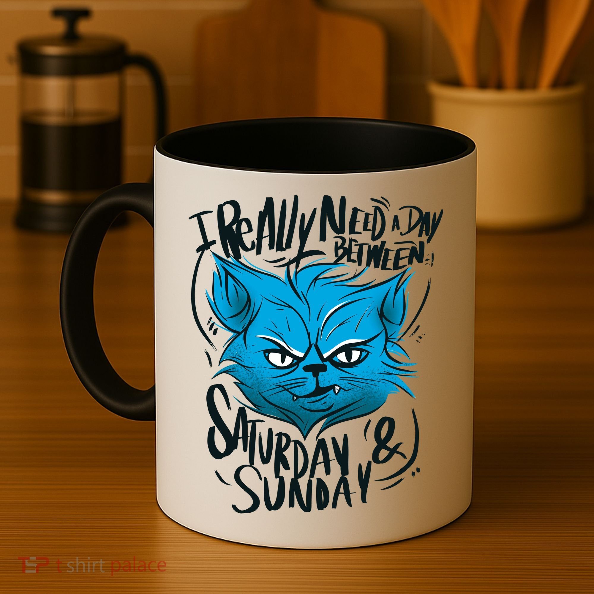 Grumpy Cat Weekend Funny Coffee Mug