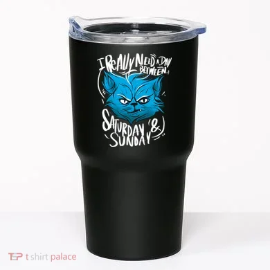 Grumpy Cat Weekend Funny Tumbler