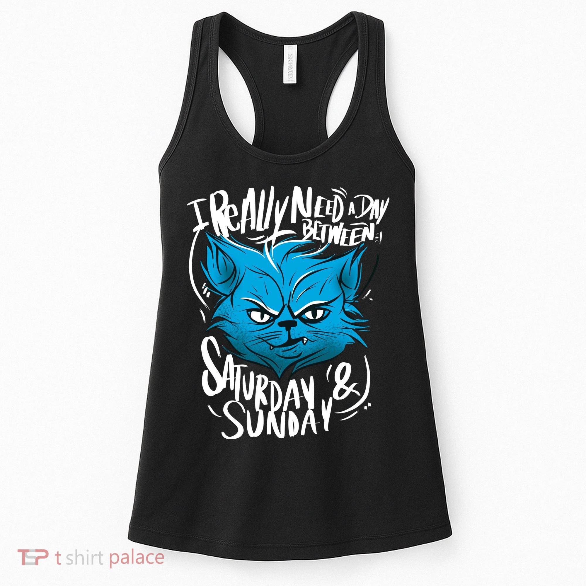 Grumpy Cat Weekend Funny Women's Tank Top