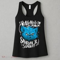 Grumpy Cat Weekend Funny Women's Tank Top thumb 3