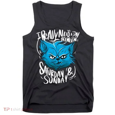 Grumpy Cat Weekend Funny Tank Top