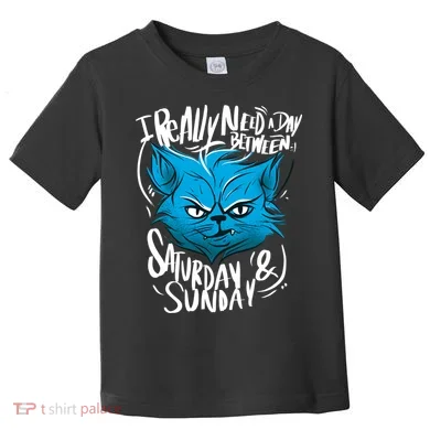 Grumpy Cat Weekend Funny Toddler T-Shirt
