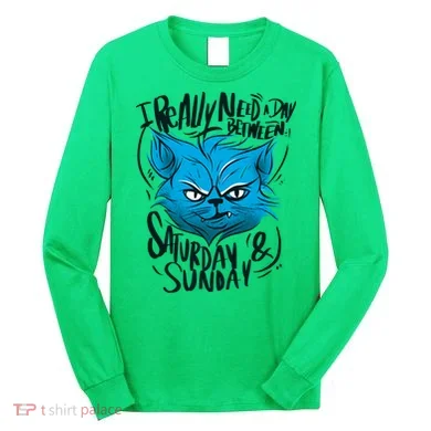 Grumpy Cat Weekend Funny Long Sleeve Shirt
