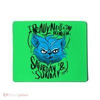 Grumpy Cat Weekend Funny Mousepad thumb 0