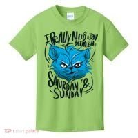 Grumpy Cat Weekend Funny Kids T-Shirt thumb 0