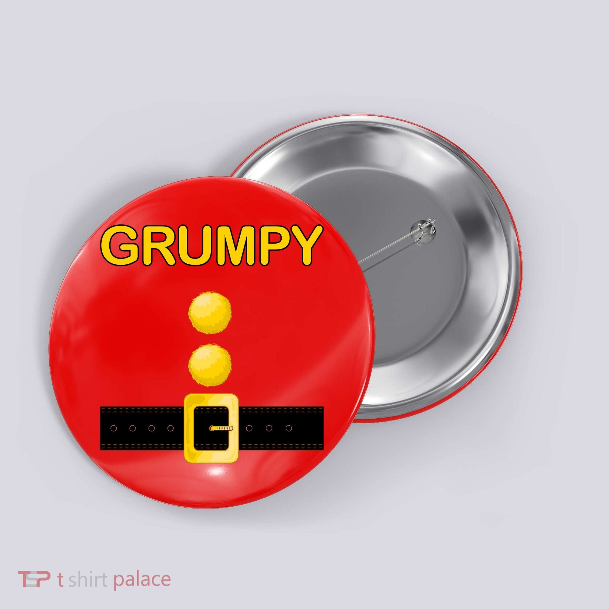 Grumpy Dwarf Costume Button