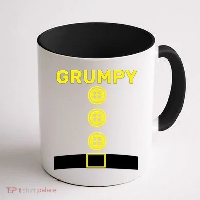 Grumpy Dwarf Halloween Costume Coffee Mug back