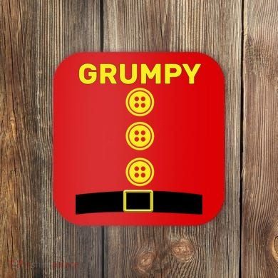 Grumpy Dwarf Halloween Costume  Coaster