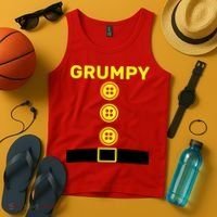 Grumpy Dwarf Halloween Costume  Tank Top thumb 4