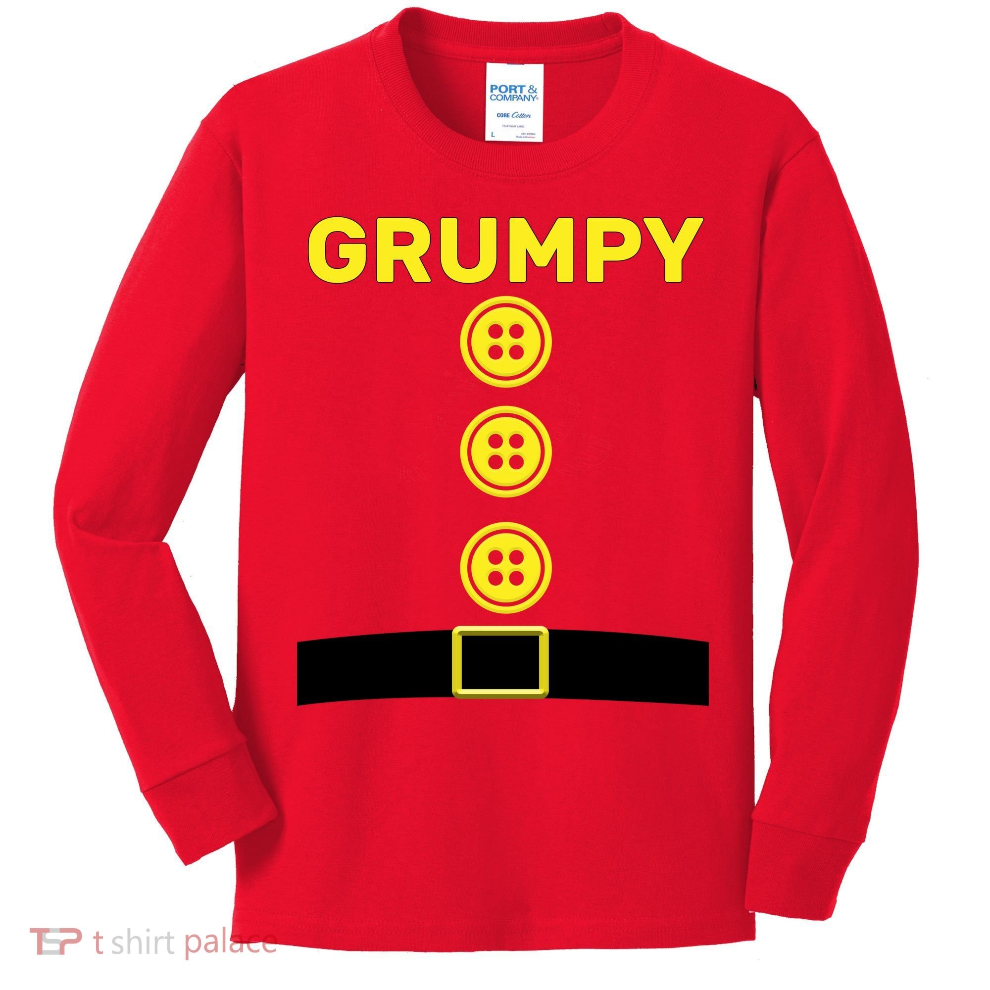 Grumpy Dwarf Halloween Costume  Kids Long Sleeve Shirt