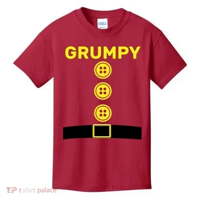 Grumpy Dwarf Halloween Costume Kids T-Shirt
