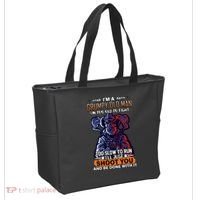 Grumpy Old Man Too Old To Fight Run I'll Just Shoot You Tote Bag thumb 2