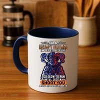 Grumpy Old Man Too Old To Fight Run I'll Just Shoot You Coffee Mug thumb 4