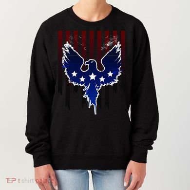 Grunge American Eagle USA Flag Women's Sweatshirt