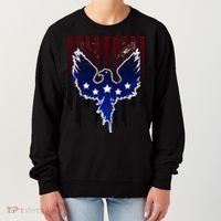Grunge American Eagle USA Flag Women's Sweatshirt thumb 0