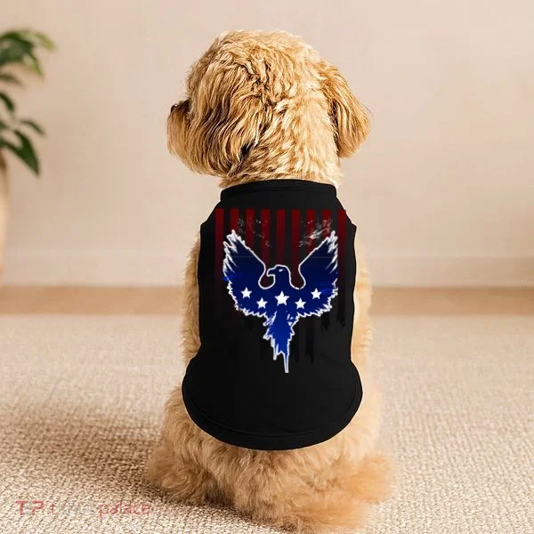 Grunge American Eagle USA Flag Doggie Tank