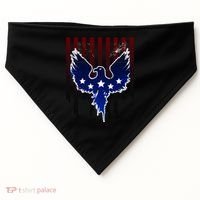 Grunge American Eagle USA Flag USA-Made Doggie Bandana thumb 0