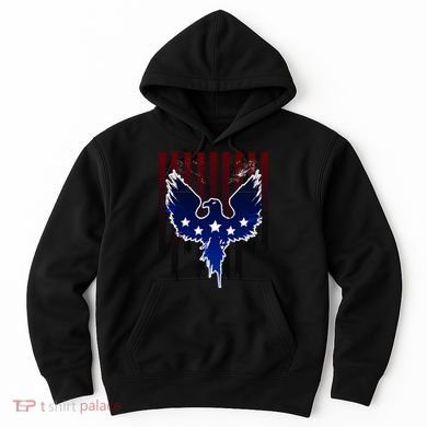 Grunge American Eagle USA Flag Hoodie