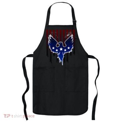 Grunge American Eagle USA Flag Apron