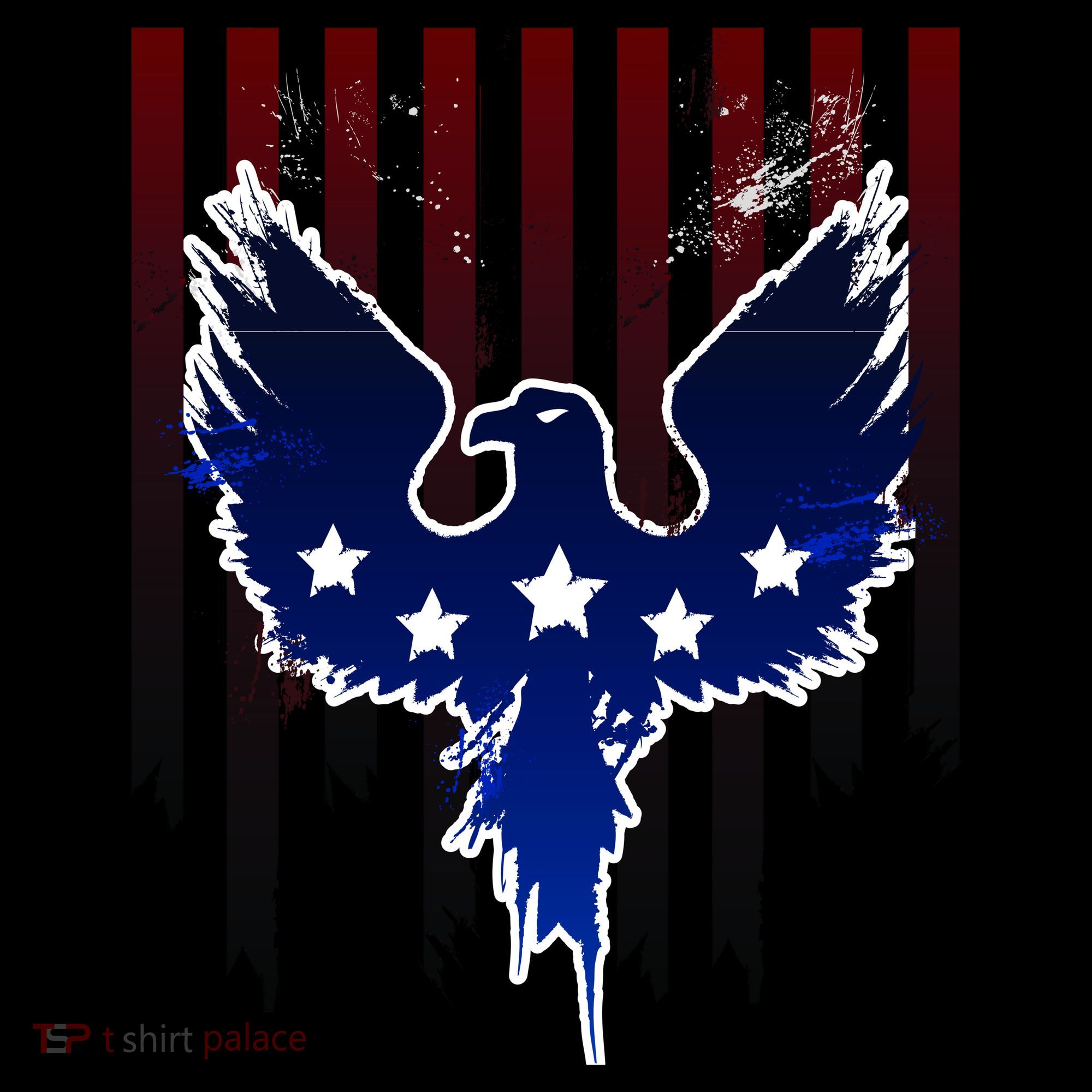 Grunge American Eagle USA Flag Apron