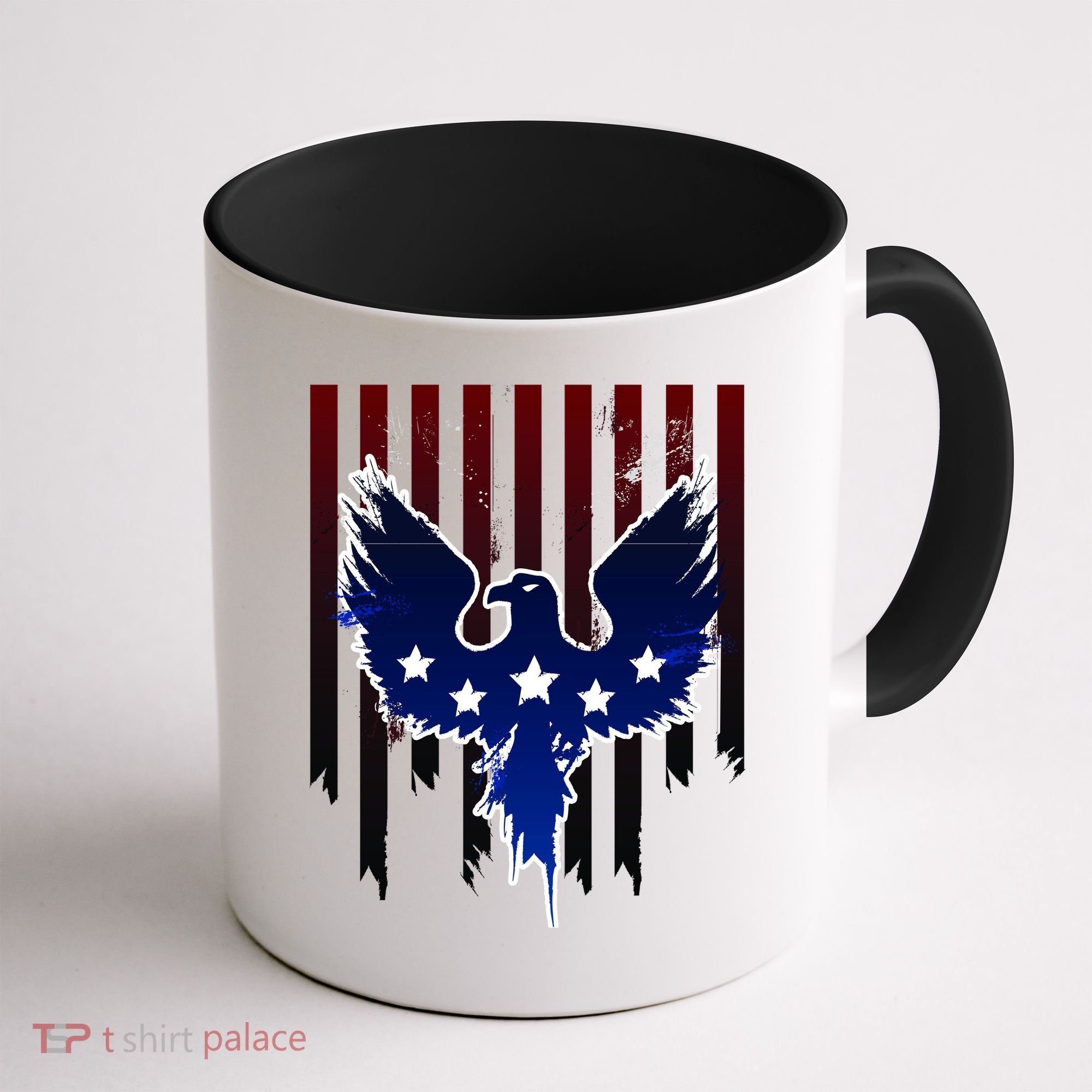 Grunge American Eagle USA Flag Coffee Mug