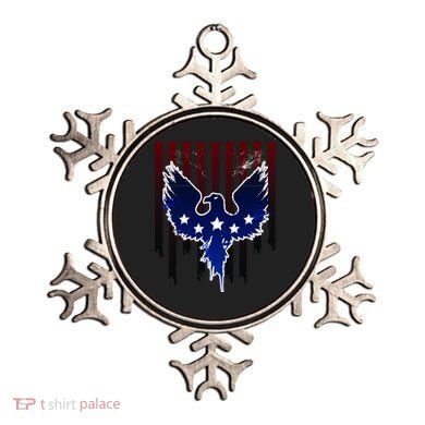 Grunge American Eagle USA Flag Ornament
