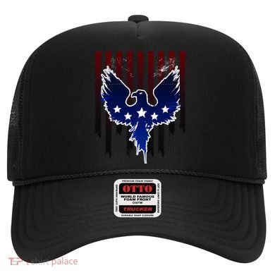 Grunge American Eagle USA Flag Hat