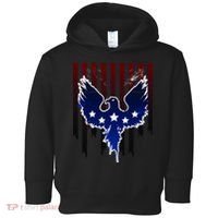 Grunge American Eagle USA Flag Toddler Hoodie thumb 0