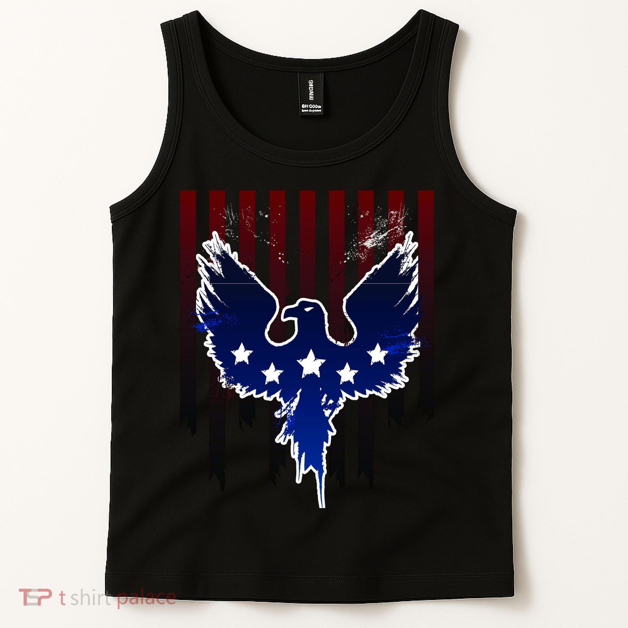 Grunge American Eagle USA Flag Tank Top