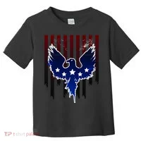 Grunge American Eagle USA Flag Toddler T-Shirt thumb 0