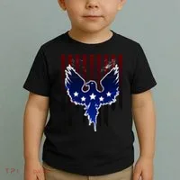 Grunge American Eagle USA Flag Toddler T-Shirt thumb 2