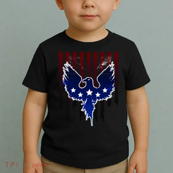 Grunge American Eagle USA Flag Toddler T-Shirt
