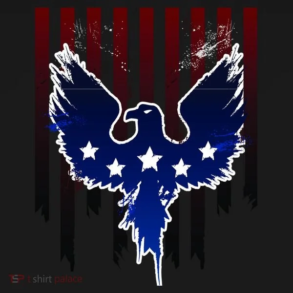 Grunge American Eagle USA Flag Toddler T-Shirt