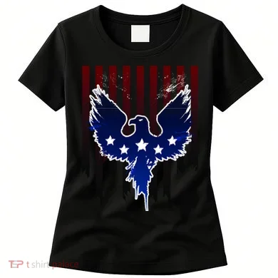 Grunge American Eagle USA Flag Women's T-Shirt
