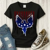 Grunge American Eagle USA Flag Women's T-Shirt thumb 3