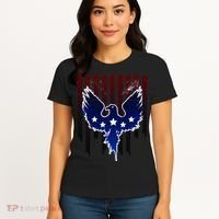 Grunge American Eagle USA Flag Women's T-Shirt thumb 4