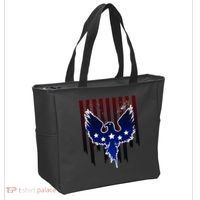 Grunge American Eagle USA Flag Tote Bag thumb 2
