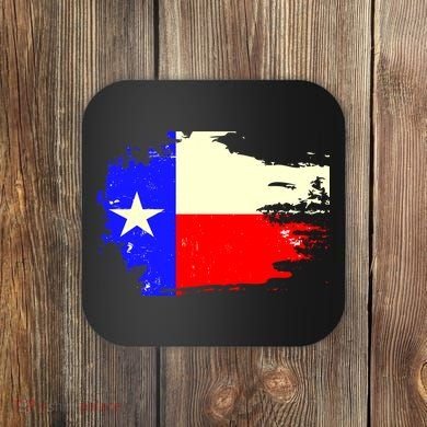 Grunge Texas Flag Coaster
