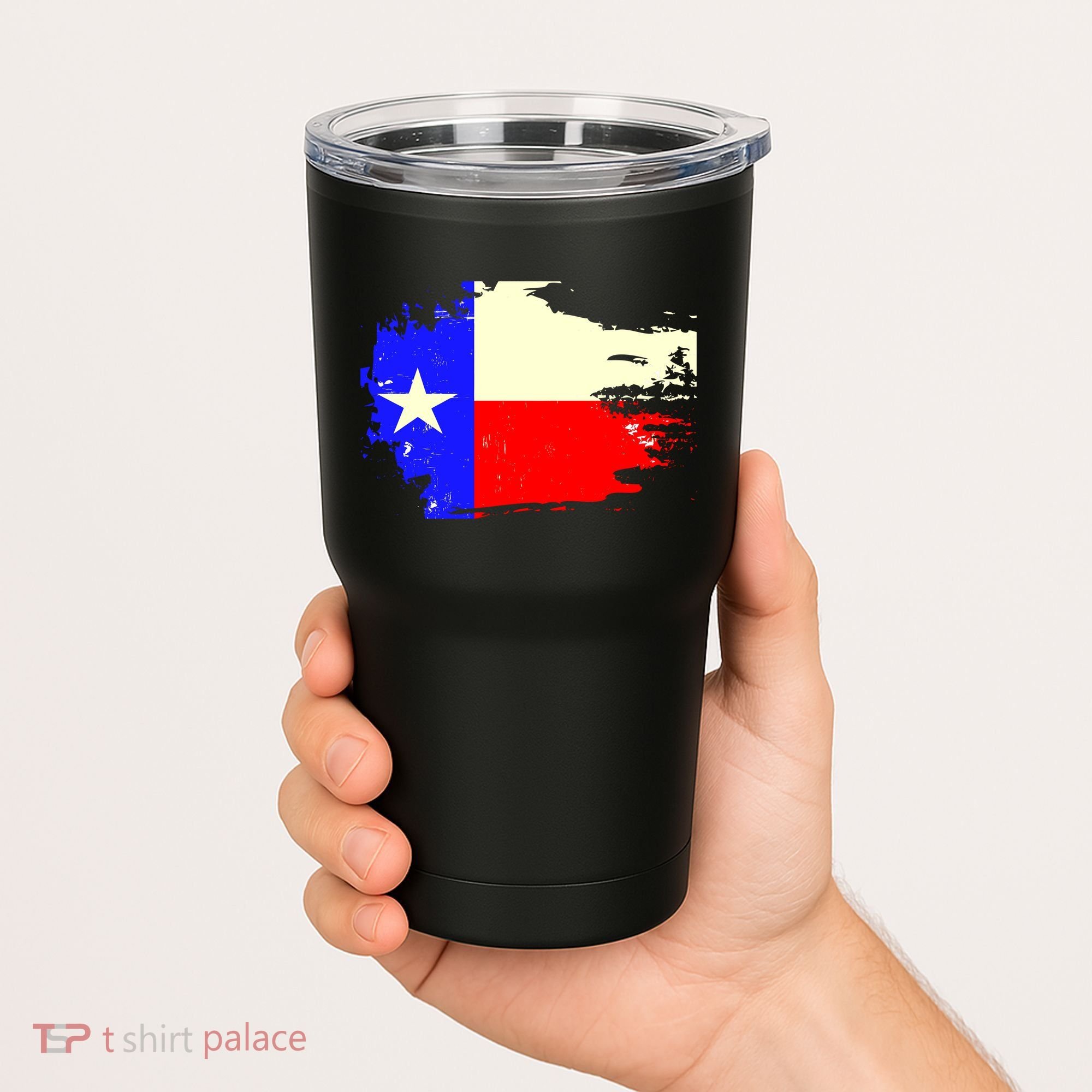 Grunge Texas Flag Tumbler