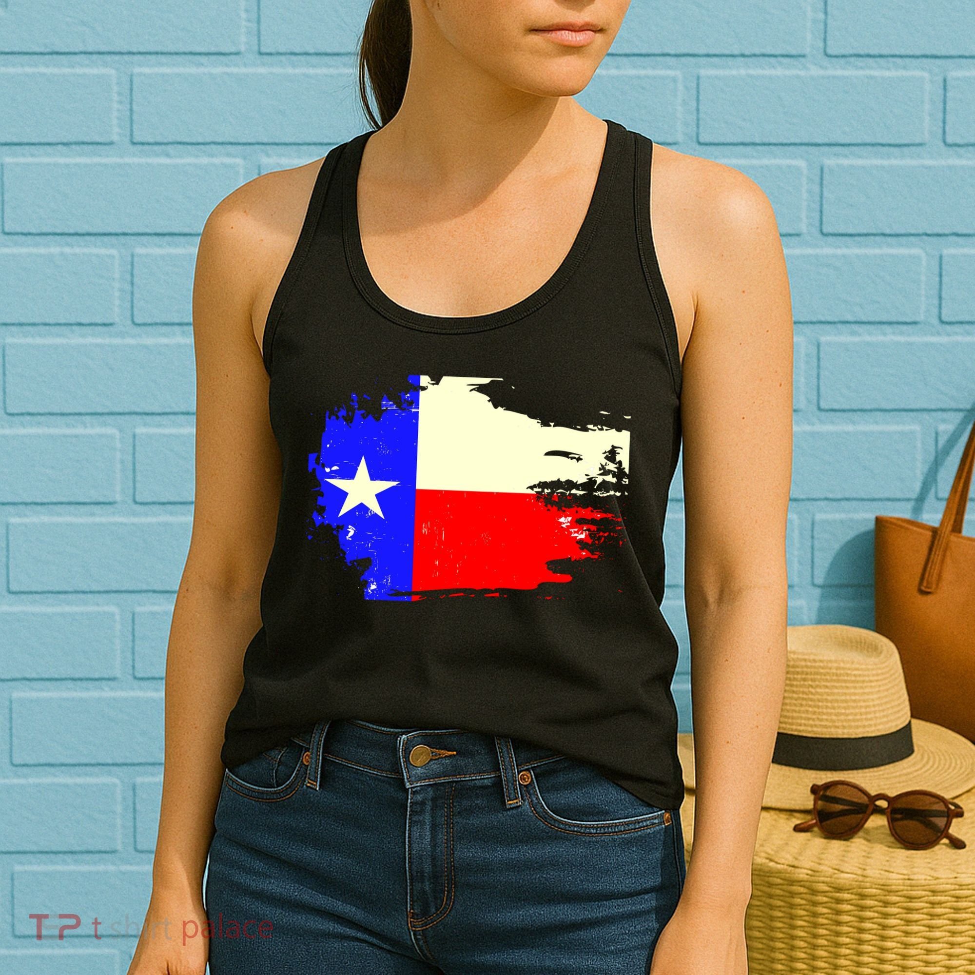 Grunge Texas Flag Women's Tank Top