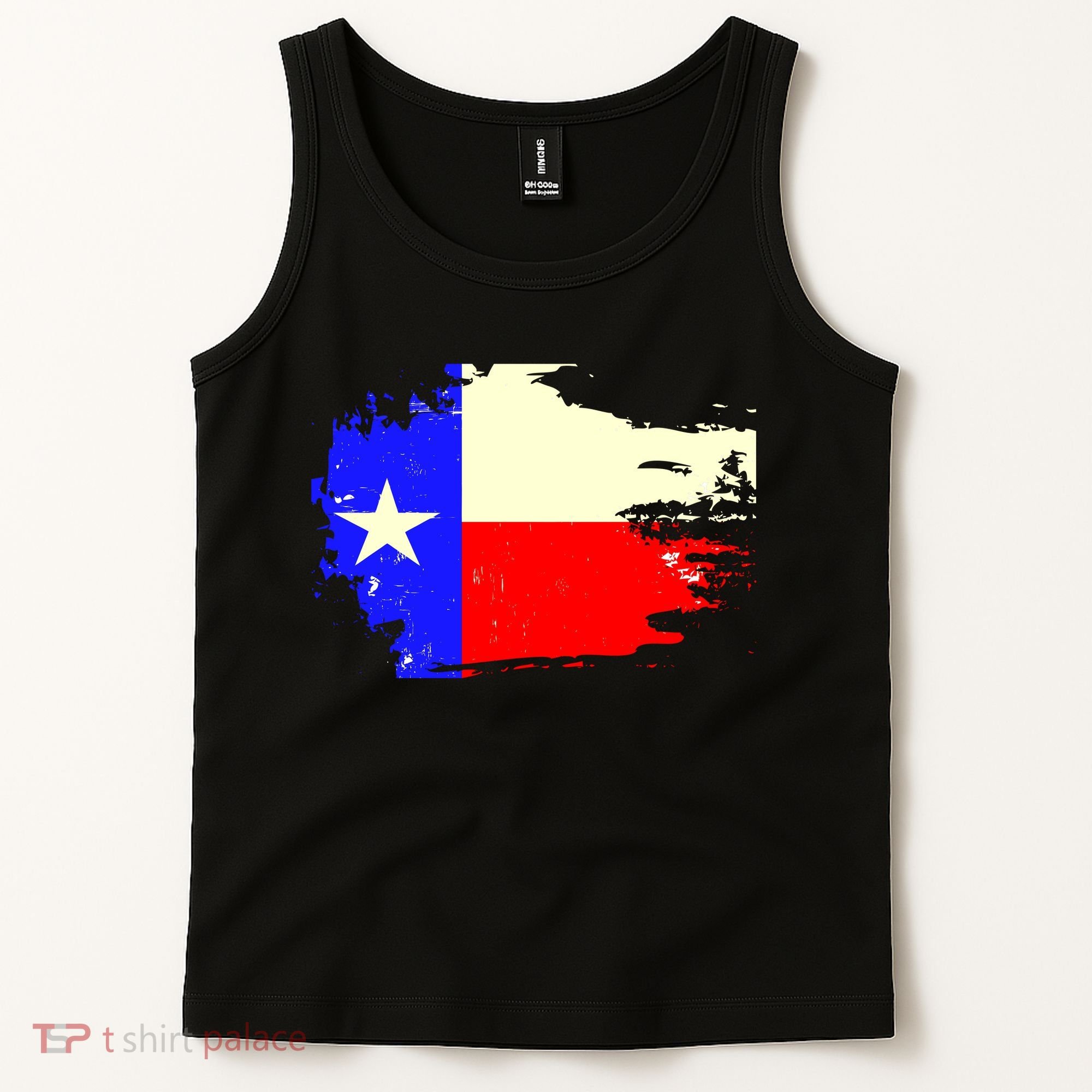 Grunge Texas Flag Tank Top