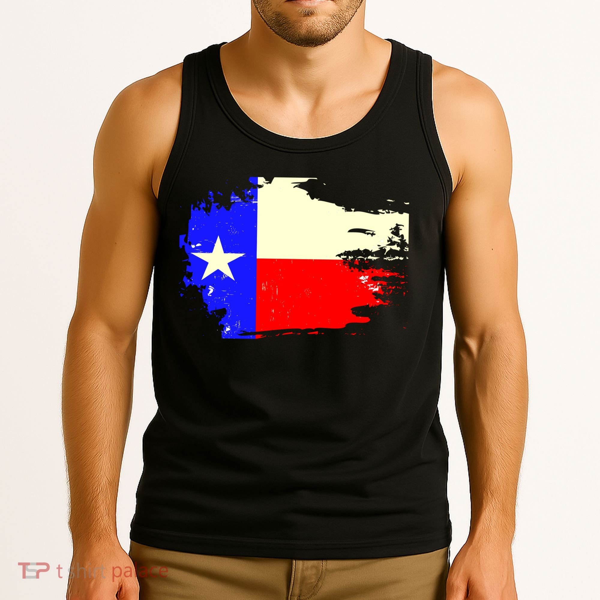Grunge Texas Flag Tank Top
