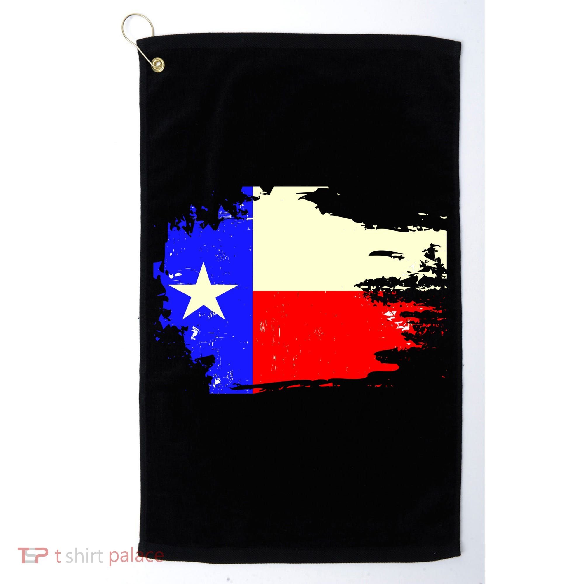 Grunge Texas Flag Golf Towel