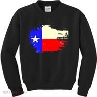 Grunge Texas Flag Kids Sweatshirt thumb 0