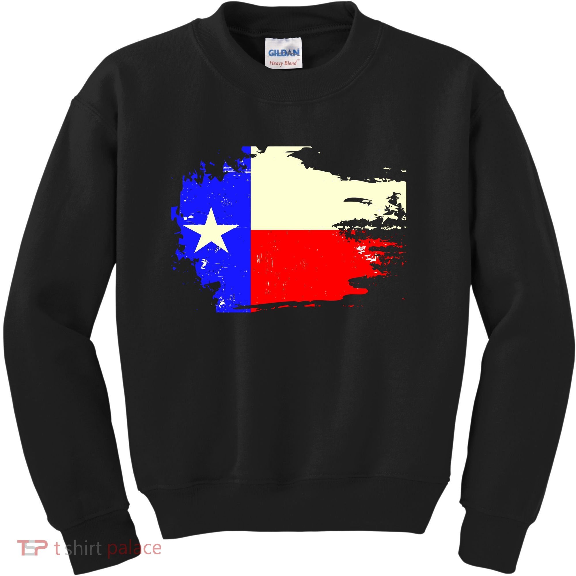 Grunge Texas Flag Kids Sweatshirt