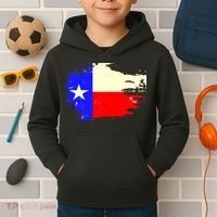 Grunge Texas Flag Kids Hoodie thumb 2