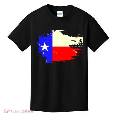 Grunge Texas Flag Kids T-Shirt