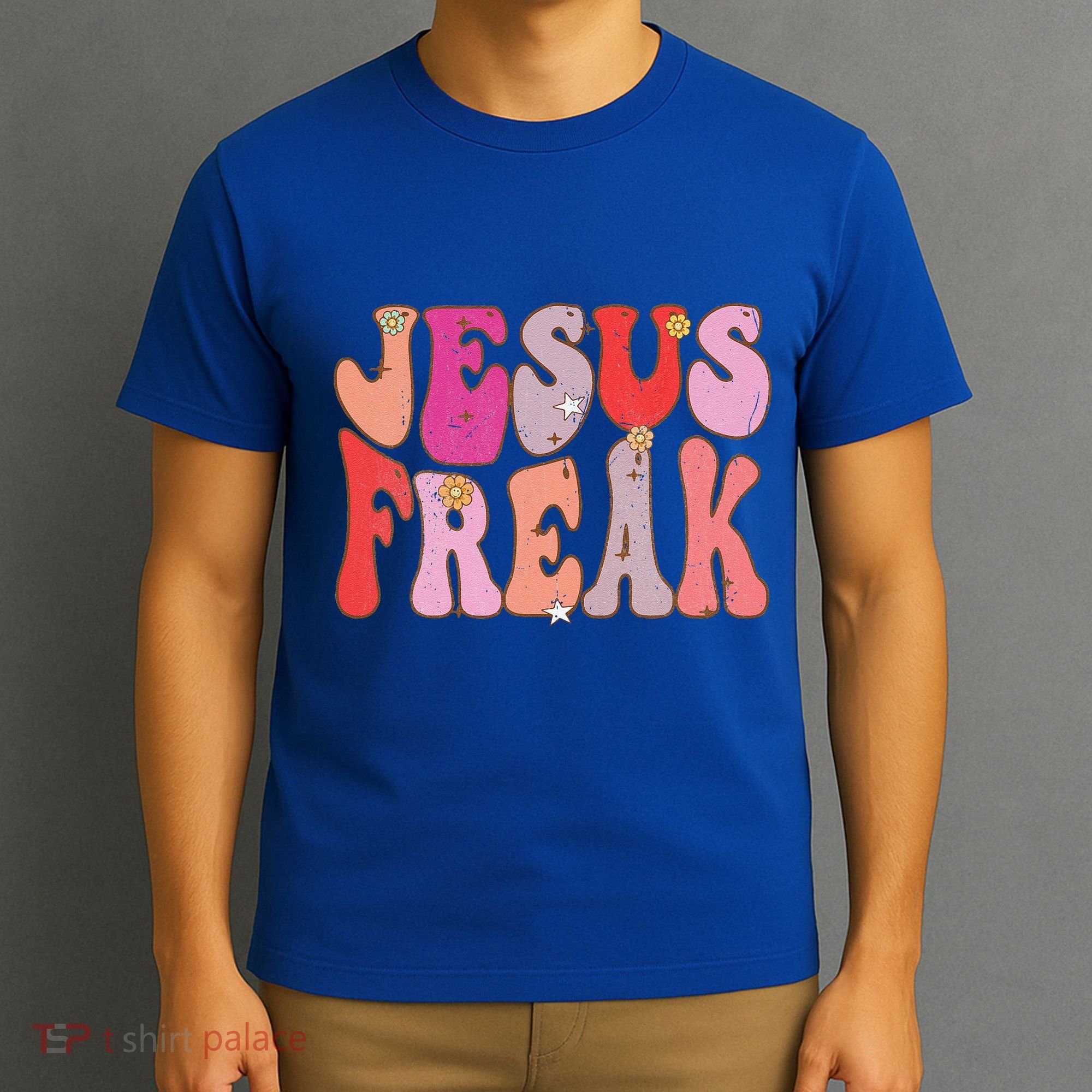 Groovy Retro Vintage Jesus Freak Funny Love Christian T-Shirt
