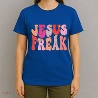 Groovy Retro Vintage Jesus Freak Funny Love Christian T-Shirt thumb 4